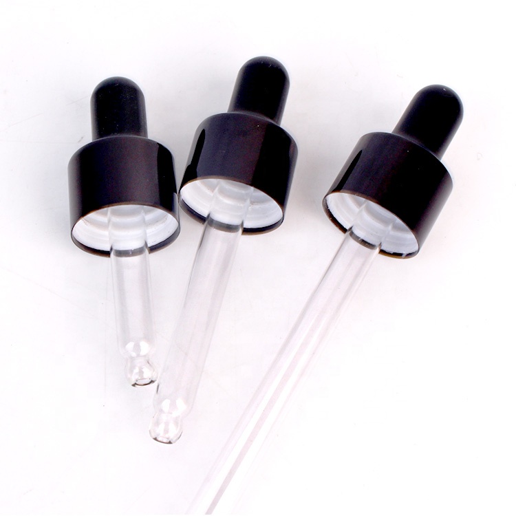 30ml Matte black square body oil glass bottle essential oil packaging glass bottle with black dropper