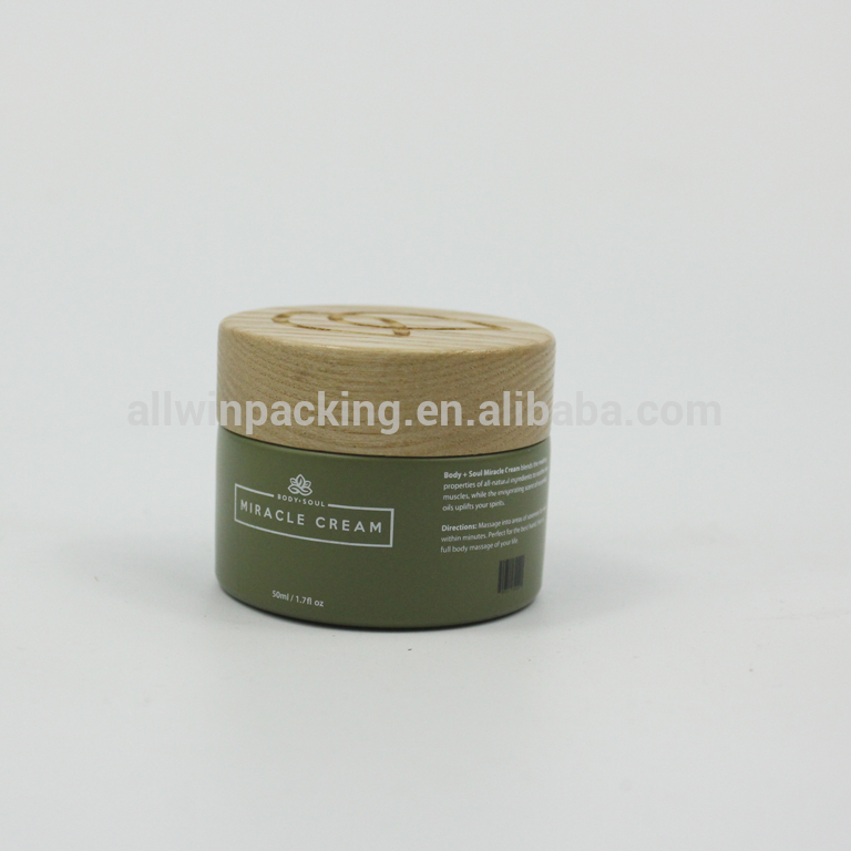 30ml Matte green Glass Jars , empty recycled cosmetic glass cream jar wholesale