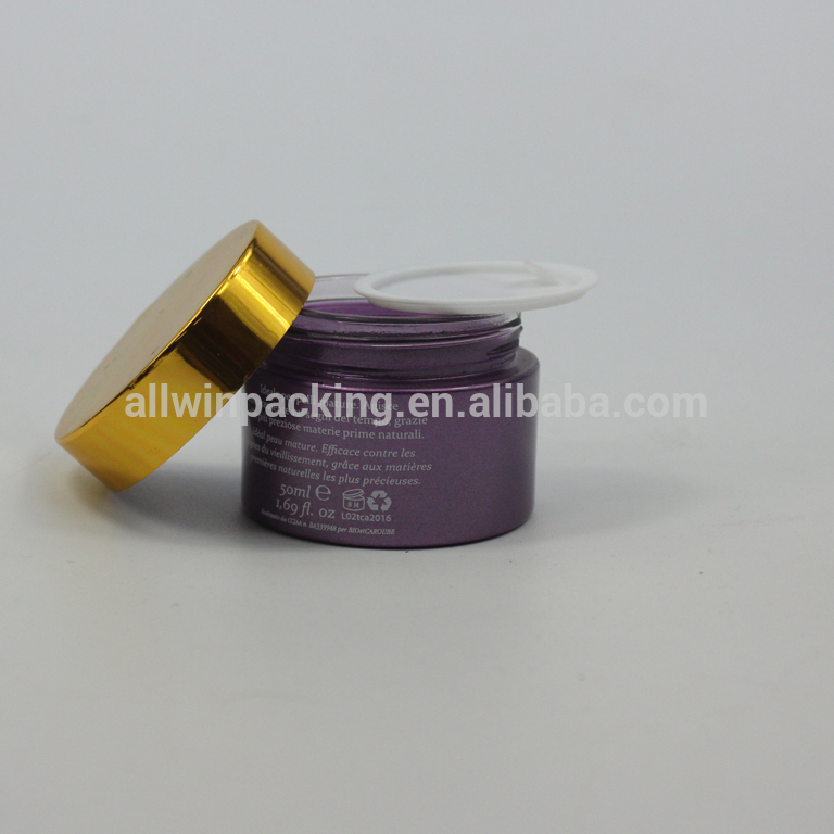 30ml Matte green Glass Jars, empty recycled cosmetic glass cream jar wholesale