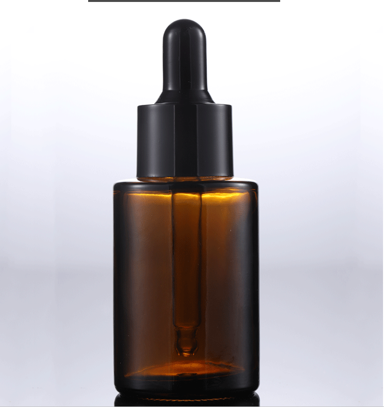 30ml Pastel Colored Flat Shoulder Glass Dropper Bottles Essential Oil Bottle Customize 30ml 50ml Frosted Cosmetic Bottle