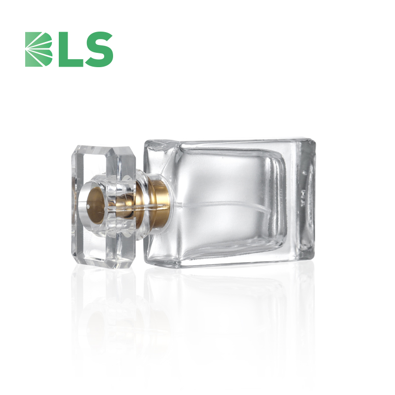 30ml  Perfume bottle Pump lady men use Acrylic cap Perfume Spray Transparent Glass Bottle