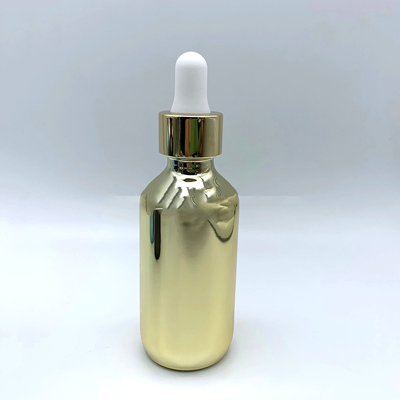 30ml Pink Serum Boston Round pink glass dropper bottle essential oil glass dropper bottle