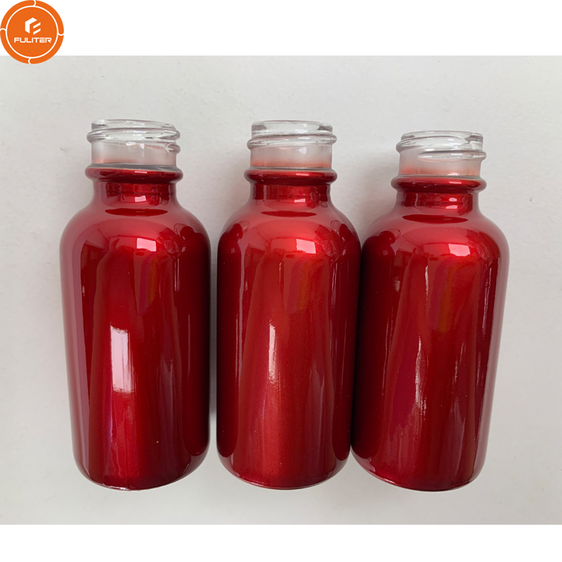 30ml Red Boston Round Glass CBD Oil Dropper Cartridge Bottle