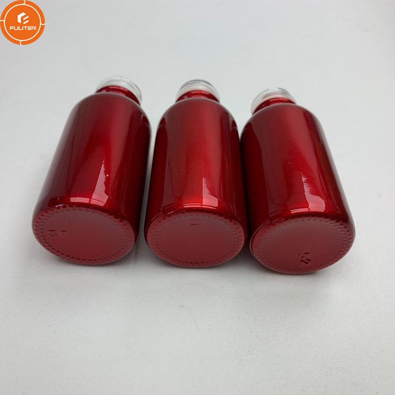 30ml Red Boston Round Glass CBD Oil Dropper Cartridge Bottle
