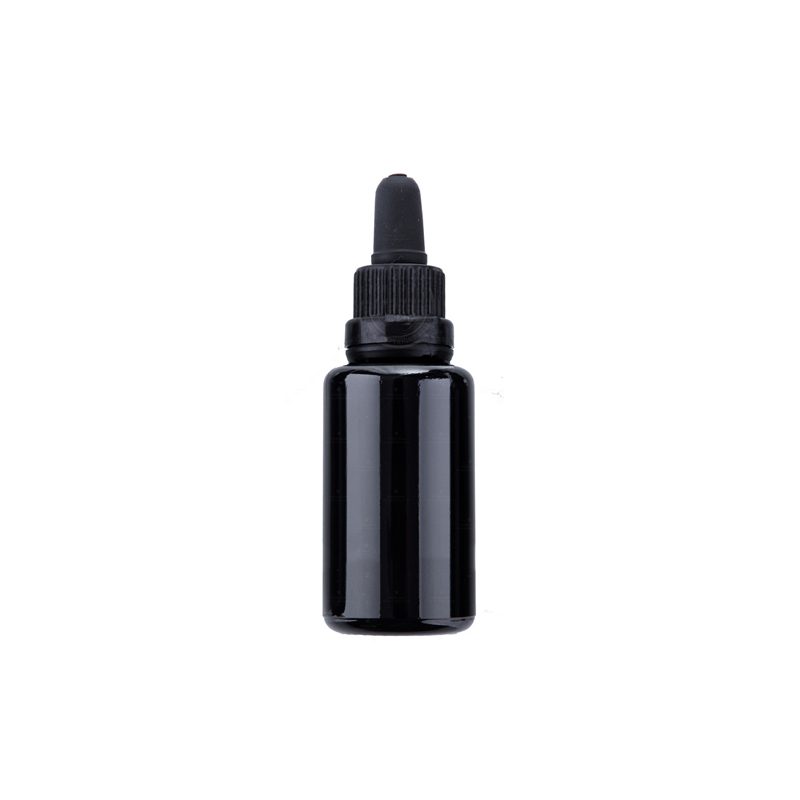 30ml UV-proof dark violet glass pump bottle and essential oil dropper bottle