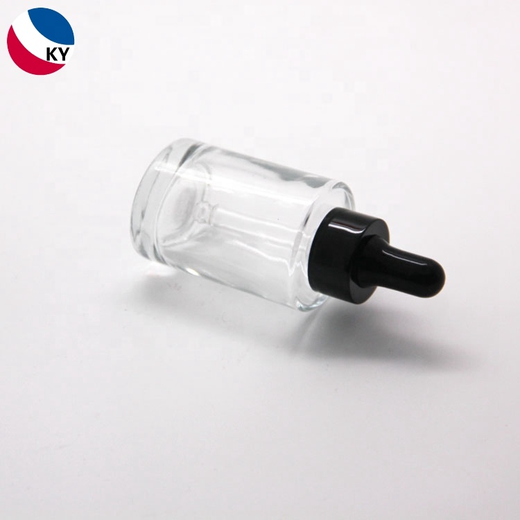 30ml Unique Essential Oil Flat Oval Dropper Bottle Personal Care Hot Stamping