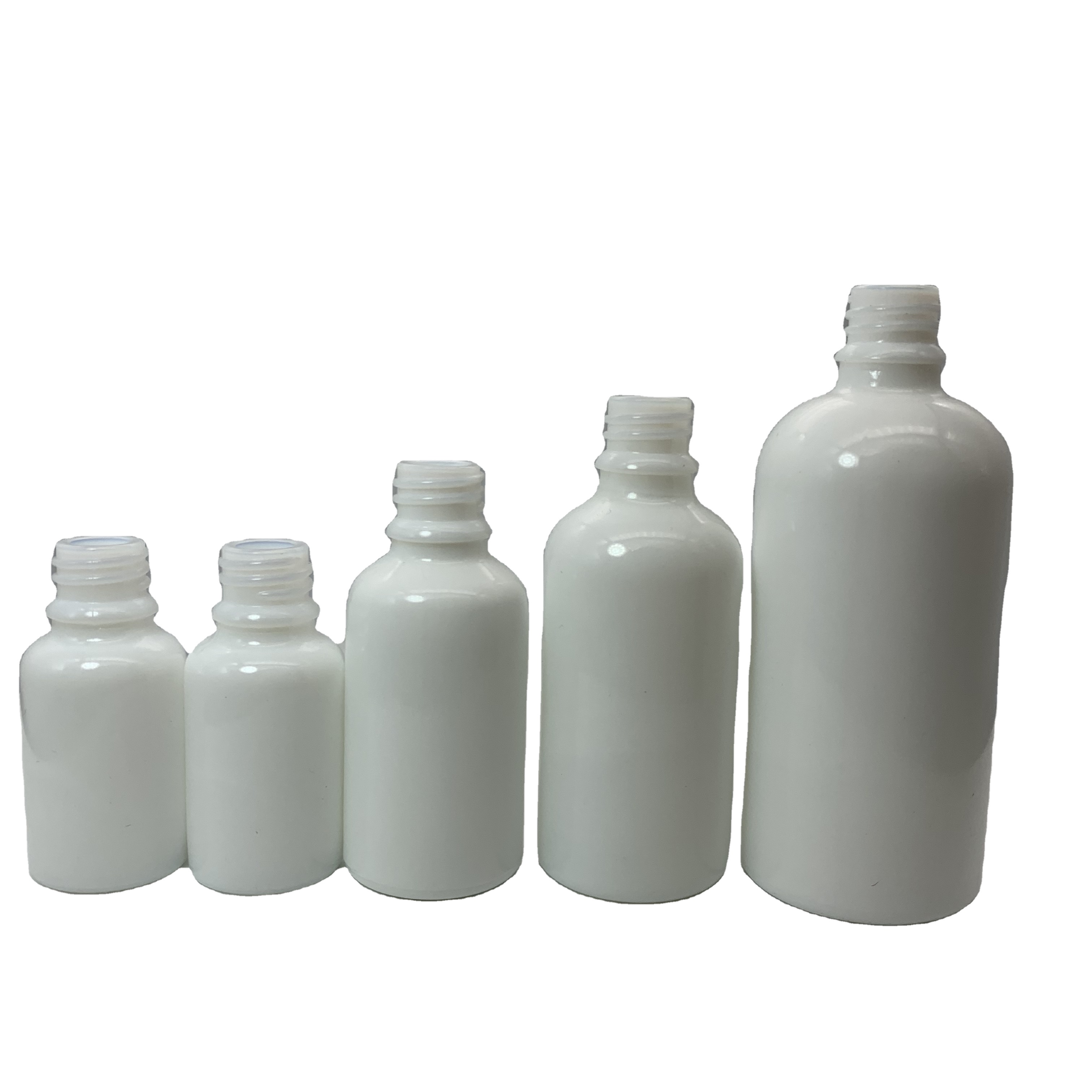 30ml White Color Ceramic Whiteware Glass Bottle For Essential Oil DIN18 5ml 10ml 15ml 30ml 50ml 100ml 200ml