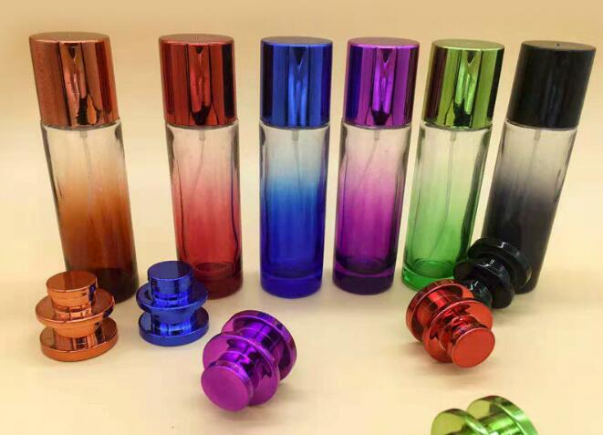30ml Wholesale Direct Sale Glass Cosmetic Jar With Push Style Lids Spray Glass Cosmetic Bottles