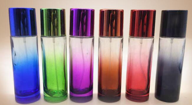 30ml Wholesale Direct Sale Glass Cosmetic Jar With Push Style Lids Spray Glass Cosmetic Bottles