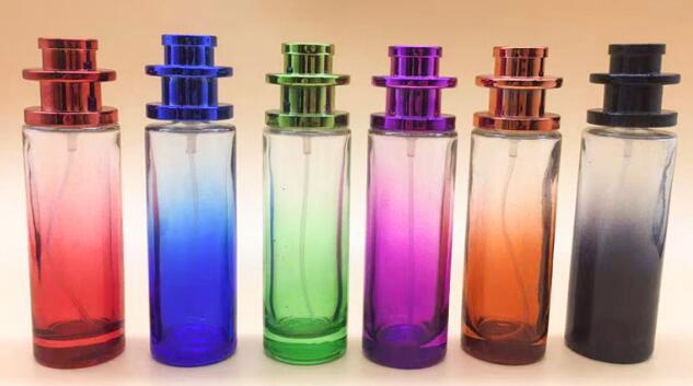 30ml Wholesale Direct Sale Glass Cosmetic Jar With Push Style Lids Spray Glass Cosmetic Bottles