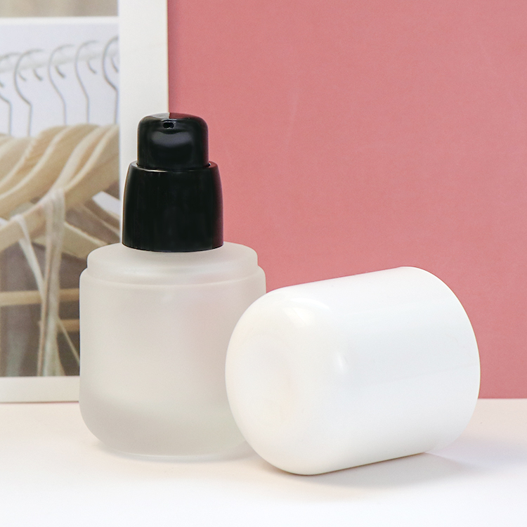30ml airless serum cosmetic foundation liquid glass bottle packaging lotion bottle