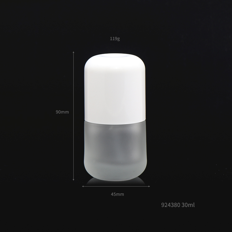 30ml airless serum cosmetic foundation liquid glass bottle packaging lotion bottle