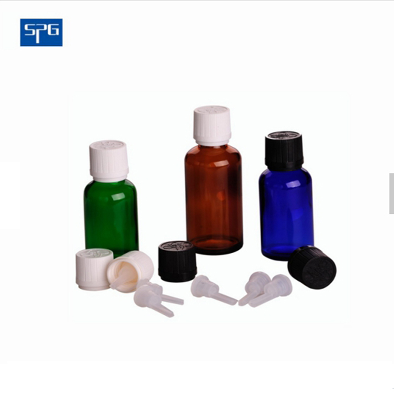 30ml amber dropper glass bottle for essential oil with caps