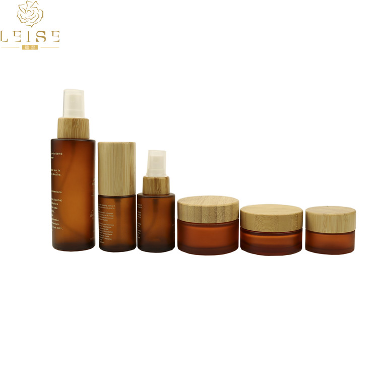 30ml amber lotion serum spray recycled glass bottles body butter jar container cream lotion 2ounce amber glass cosmetic set