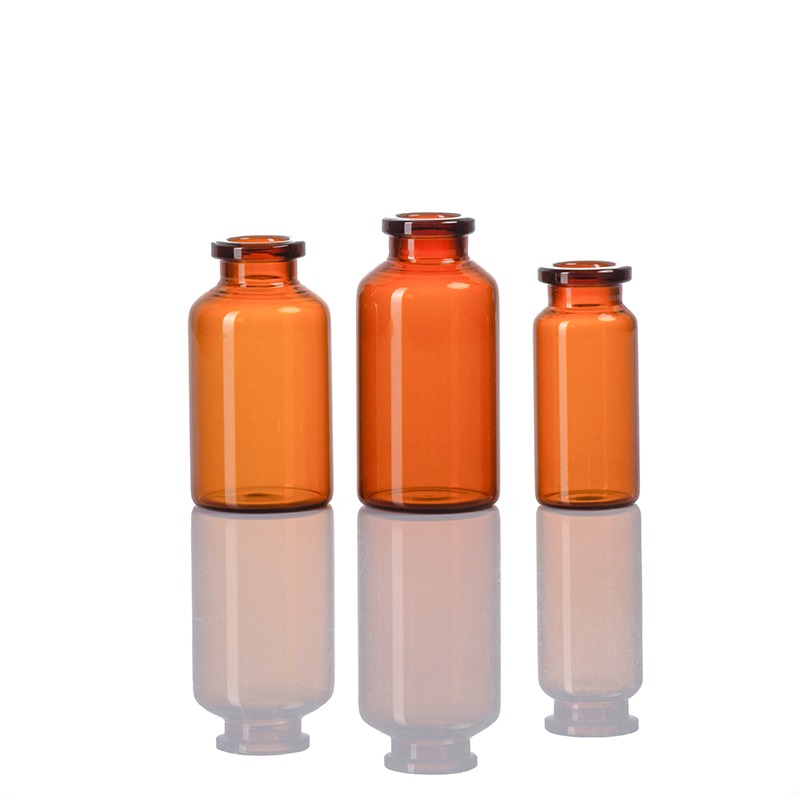 30ml amber tubular glass vial injection bottle medical use