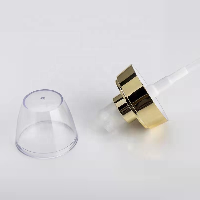 30ml and 1oz Transparent With Silver Ring Glass Pump Bottles Dispenser Jars