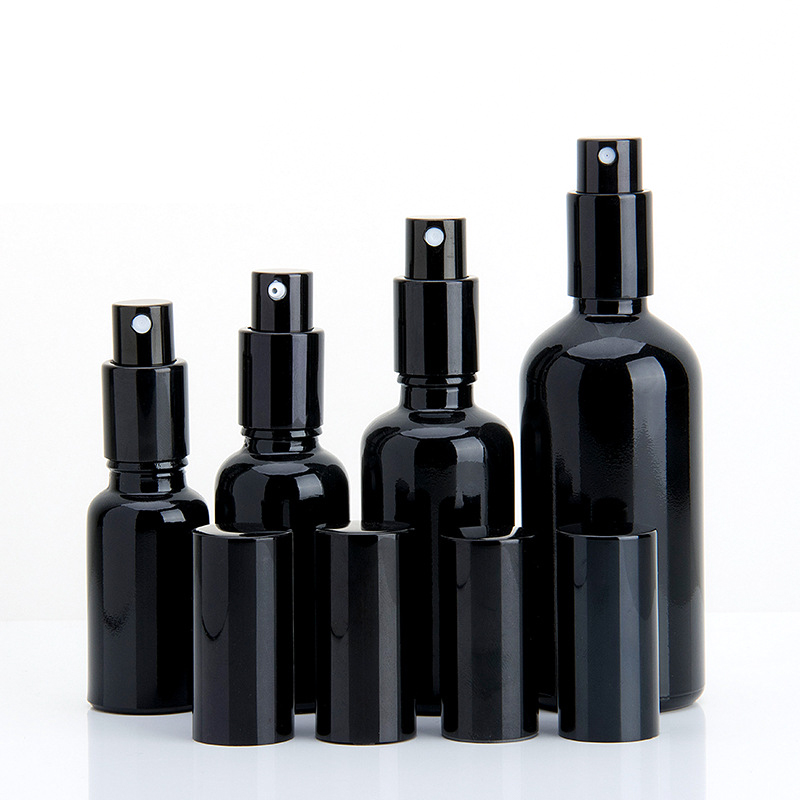 30ml black 100ml glass spray bottle 30ml 100ml 50 ml perfume bottle french oil perfumes with pump