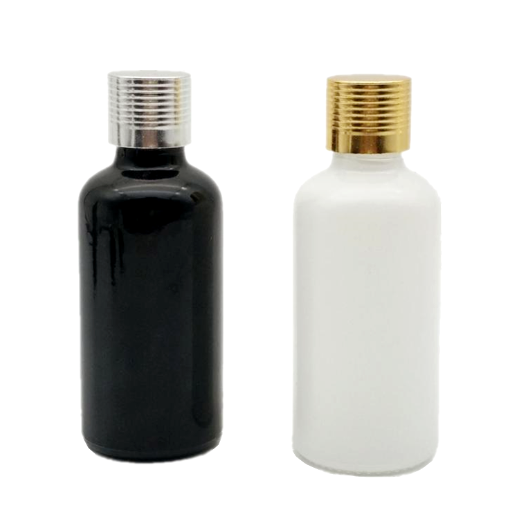 30ml black and white frosted glass dropper bottles glass cosmetics bottles of oil