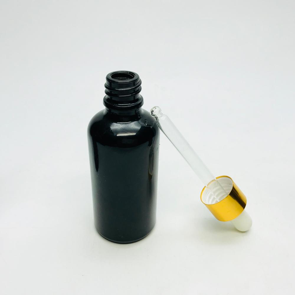 30ml black and white frosted glass dropper bottles glass cosmetics bottles of oil