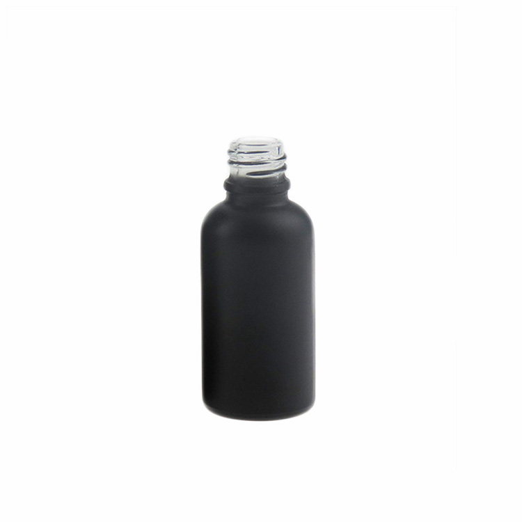 30ml black frosted glass dropper bottles with childproof cap black glass dropper bottles wholesale beard oil essential oil