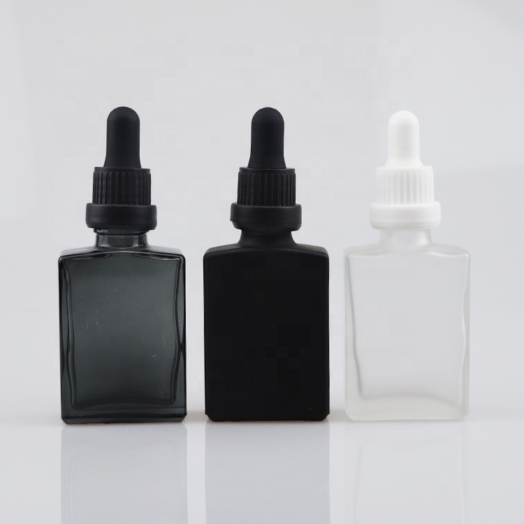 30ml black tincture bottles black rectangle bottles for e liquid oil black clear pipette bottle