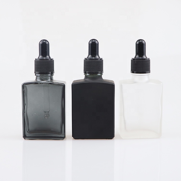 30ml black tincture bottles black rectangle bottles for e liquid oil black clear pipette bottle