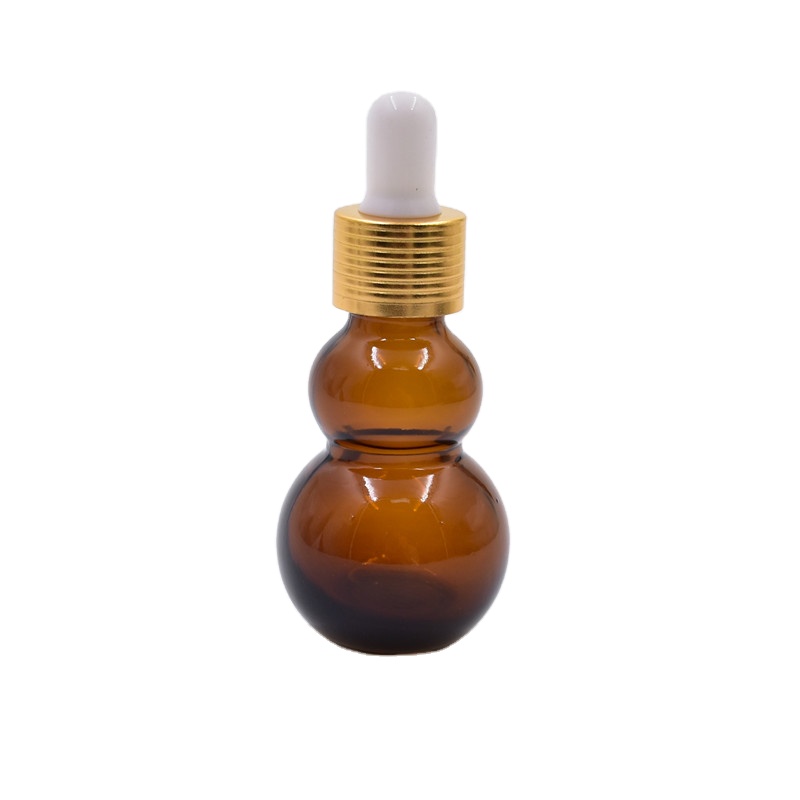 30ml bulk stock essential oil glass bottle with gold cap white rubber