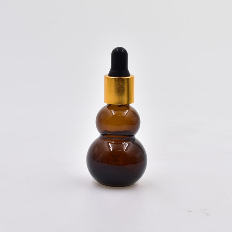 30ml bulk stock essential oil glass bottle with gold cap white rubber