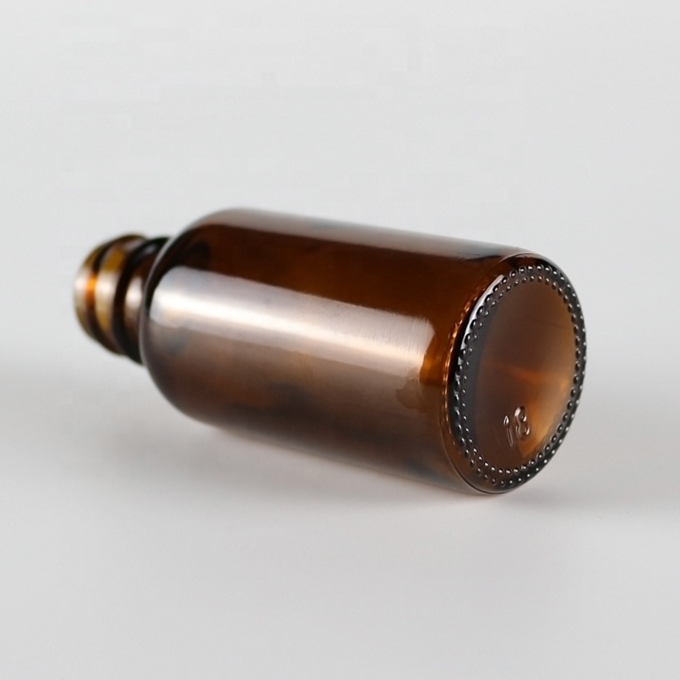 30ml child proof dropper amber glass dropple bottle with black cap black rubber head / essential oil bottle 30ml