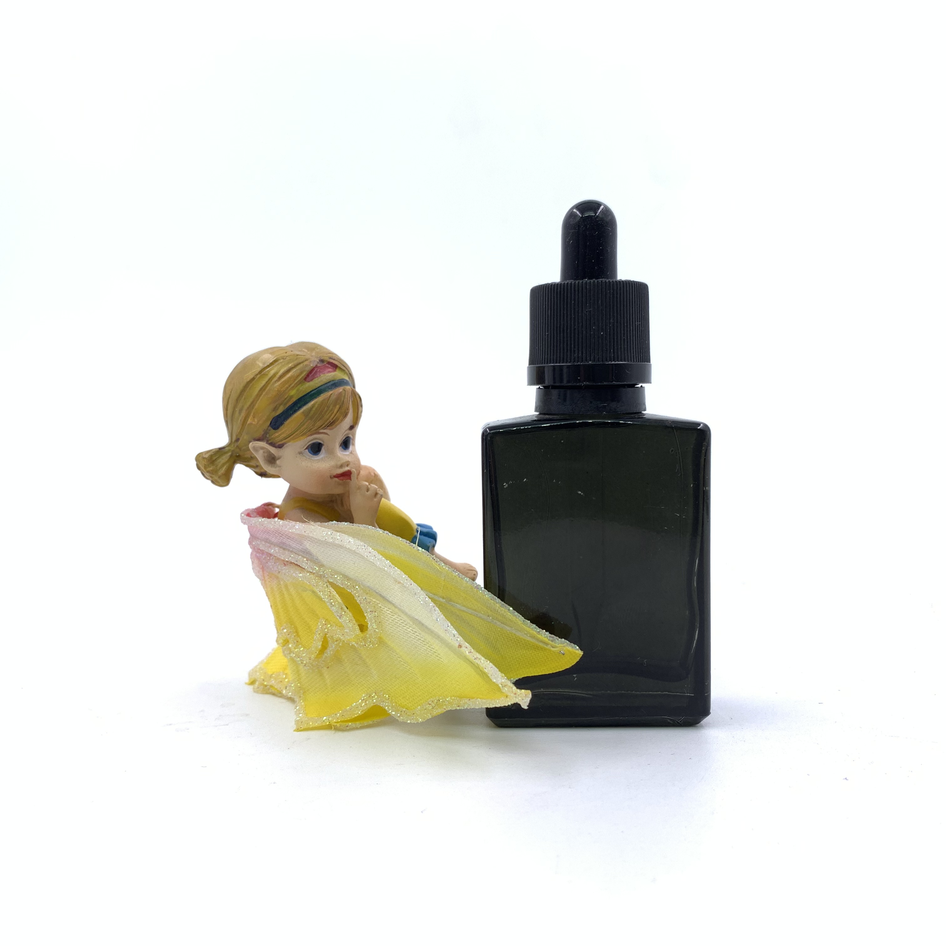 30ml clear frosted flat square glass dropper bottle for essential oil perfume smoke oil cosmetic