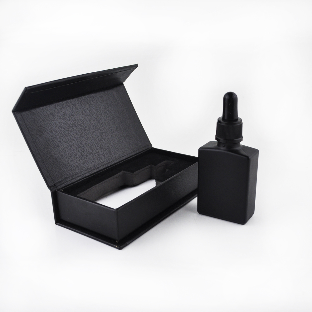 30ml clear frosted flat square glass dropper bottle for essential oil perfume smoke oil cosmetic