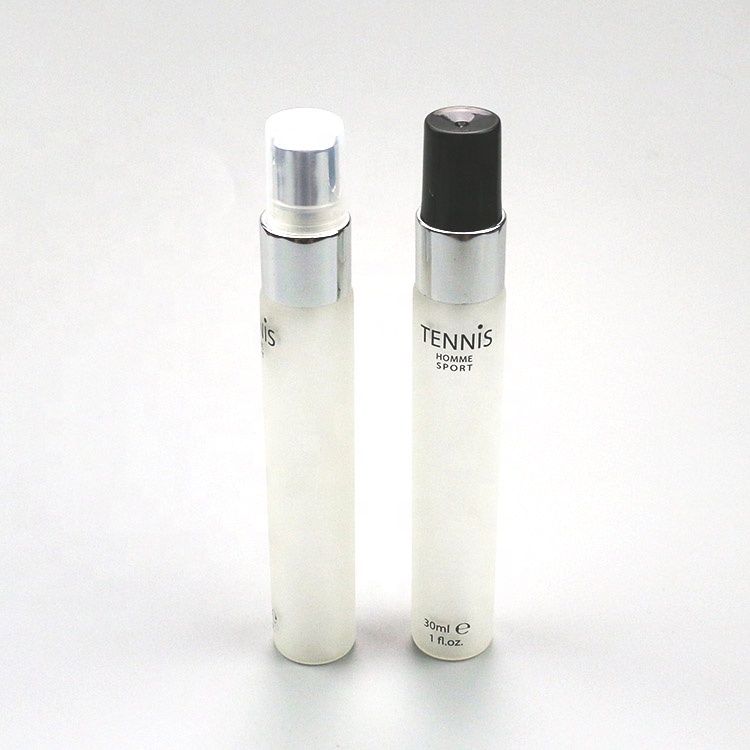 30ml clear frosted glass bottle spray glas vial