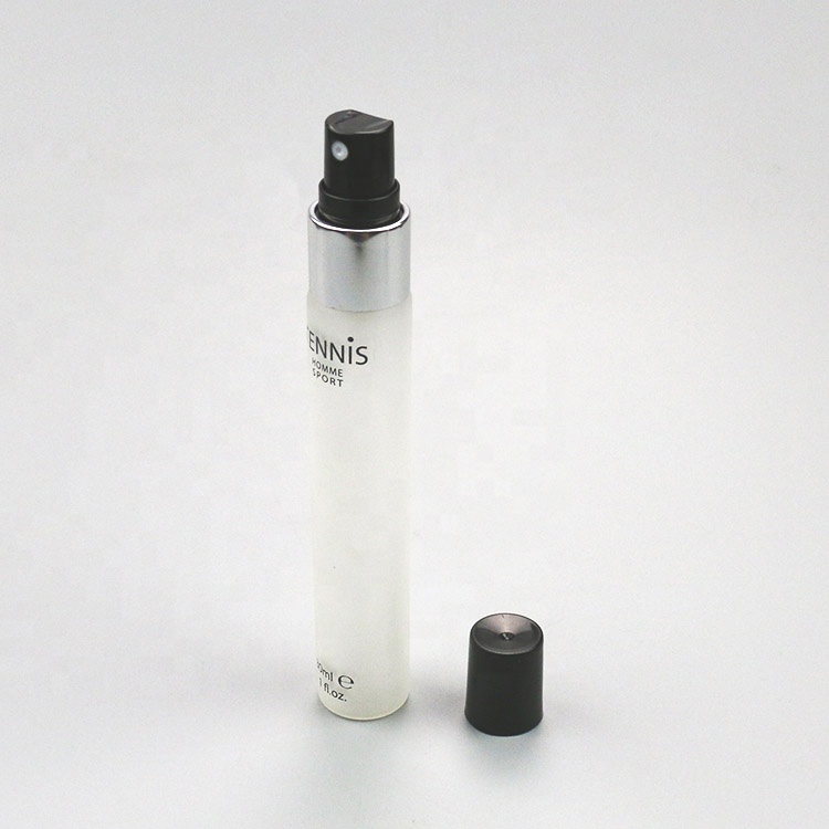 30ml clear frosted glass bottle spray glas vial