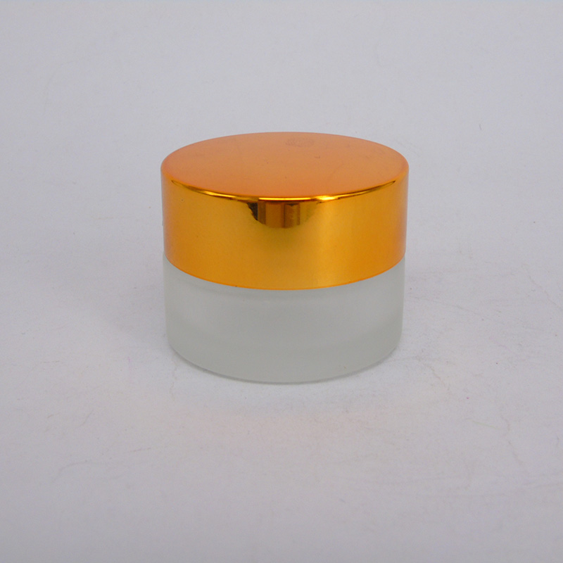 30ml clear frosted glass cosmetic jar 30g glass cream jar for skincare