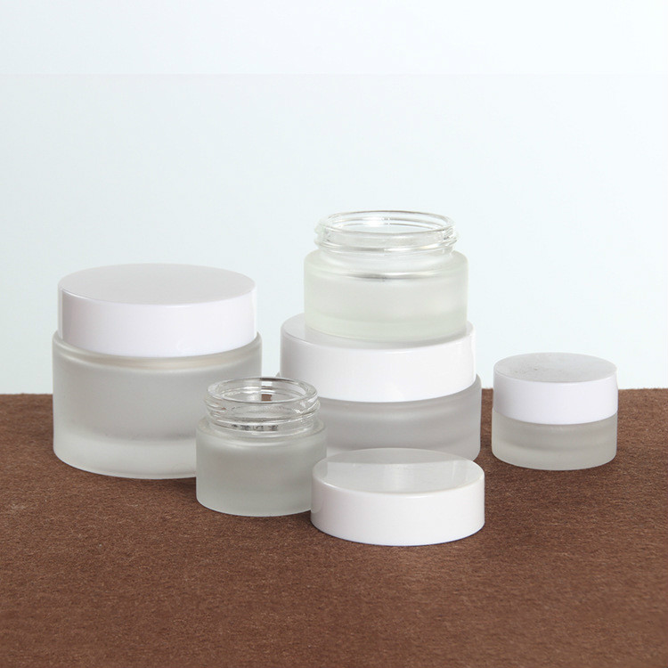 30ml clear frosted glass lotion bottles with pump caps