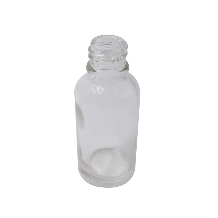 30ml clear glass bottle essential oil cosmetic bottle with bamboo dropper