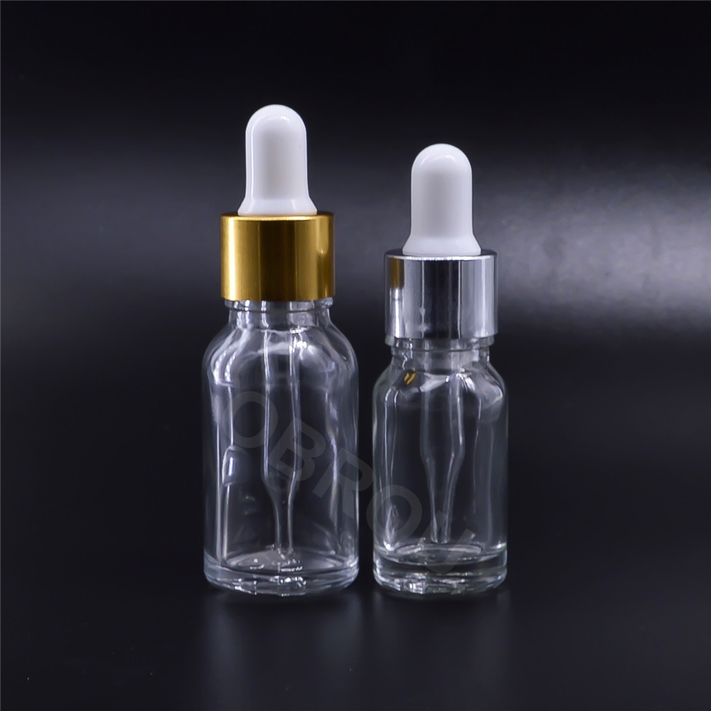 30ml clear green amber matte black e liquid essential oil glass dropper bottle with gold dropper cap