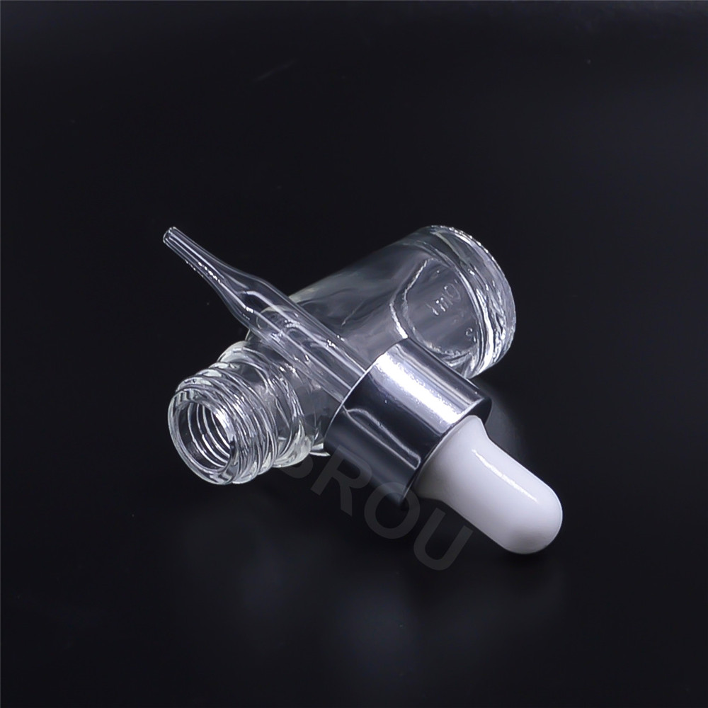 30ml clear green amber matte black e liquid essential oil glass dropper bottle with gold dropper cap