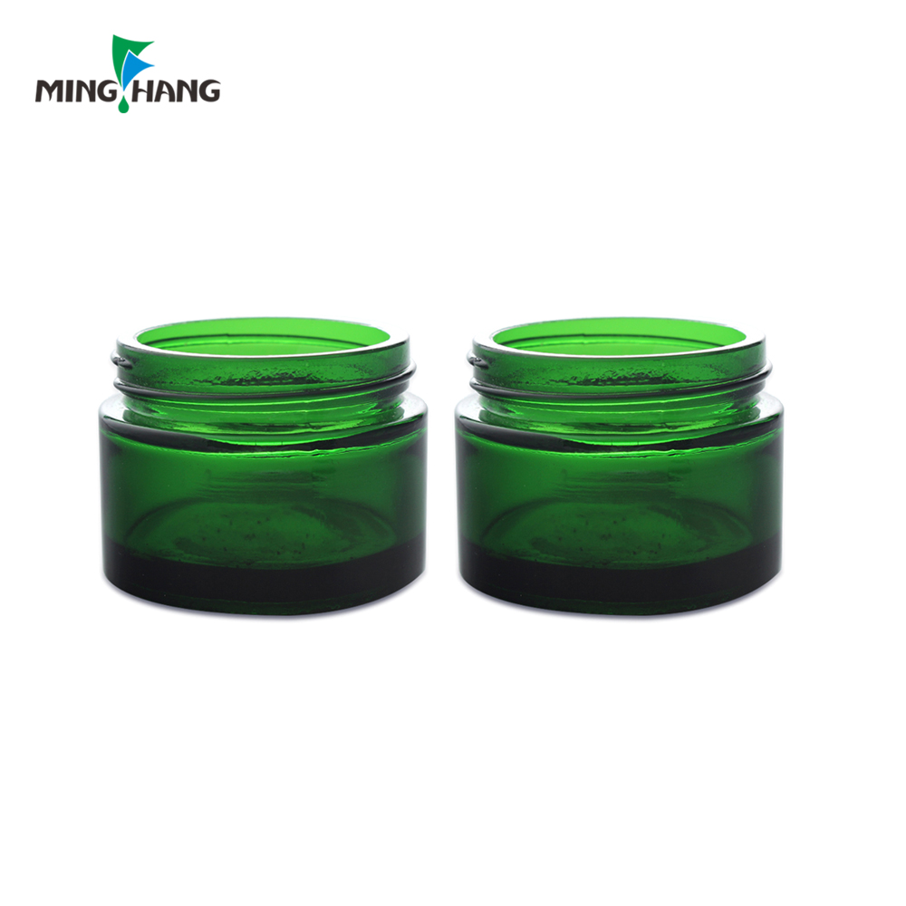 30ml clear green cream cosmetic jar personal skin care make up packaging bottles plastic lid top