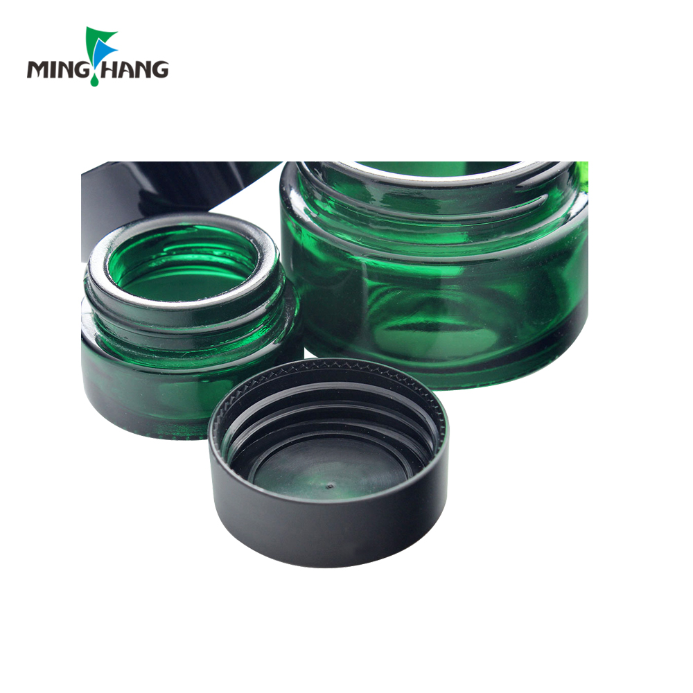30ml clear green cream cosmetic jar personal skin care make up packaging bottles plastic lid top