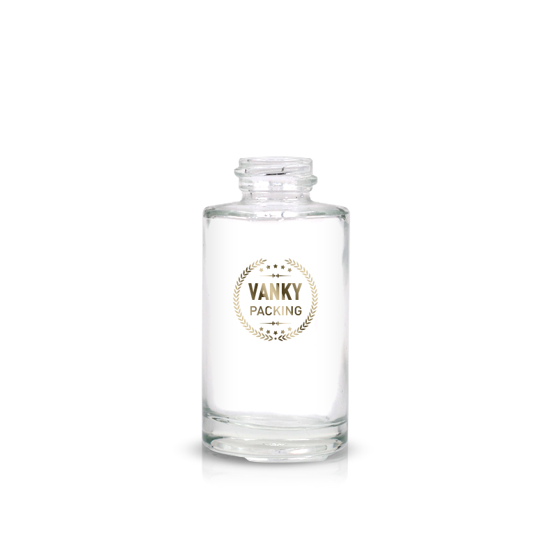 30ml clear serum glass bottle luxury cosmetic packaging for printed glass bottle