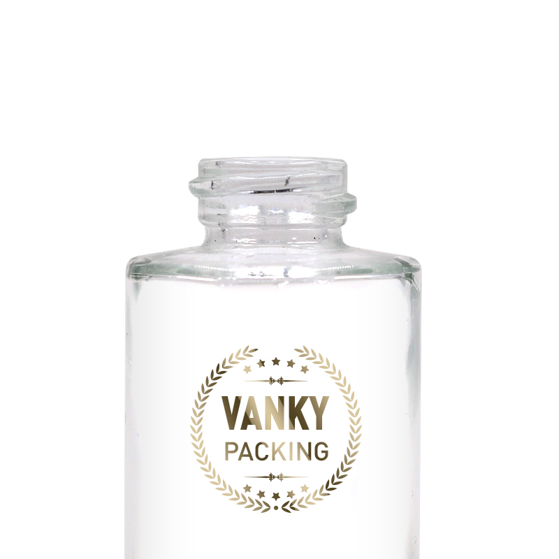 30ml clear serum glass bottle luxury cosmetic packaging for printed glass bottle