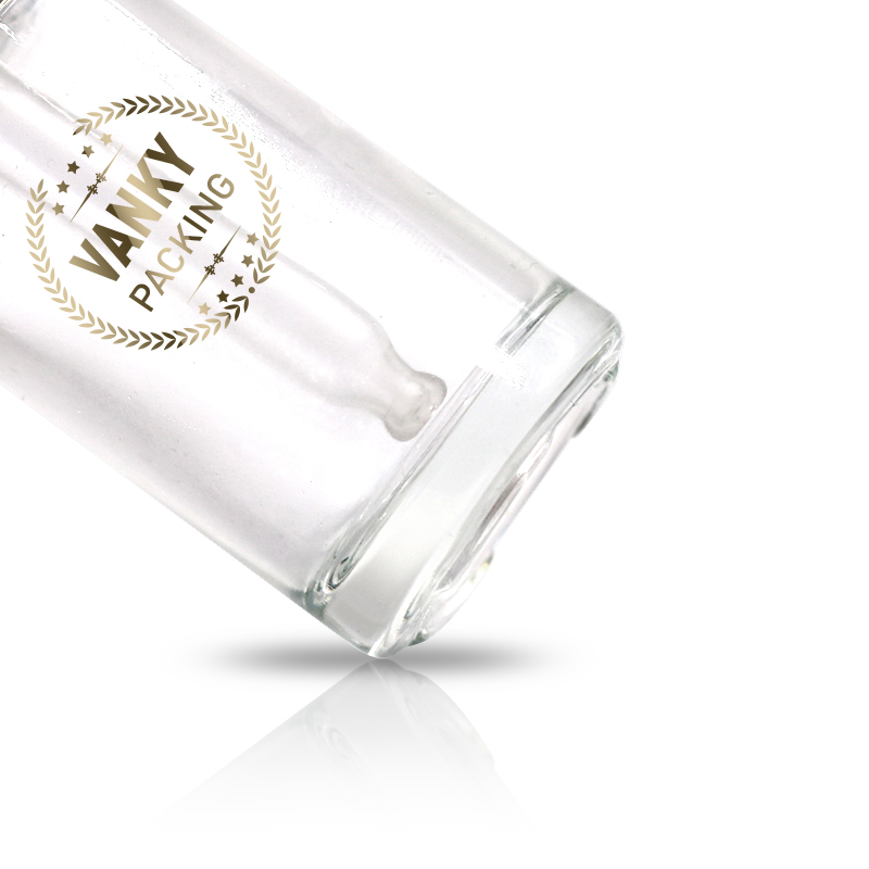 30ml clear serum glass bottle luxury cosmetic packaging for printed glass bottle