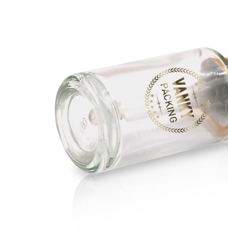 30ml clear serum glass bottle luxury cosmetic packaging for printed glass bottle