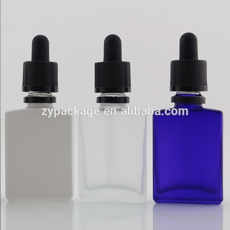 30ml cobalt blue essential oil glass dropper bottle with childproof cap wholesale