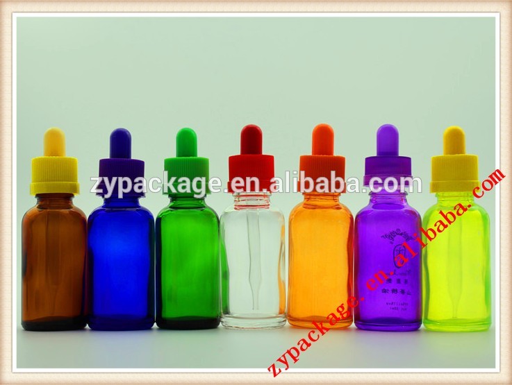 30ml cobalt blue essential oil glass dropper bottle with childproof cap wholesale