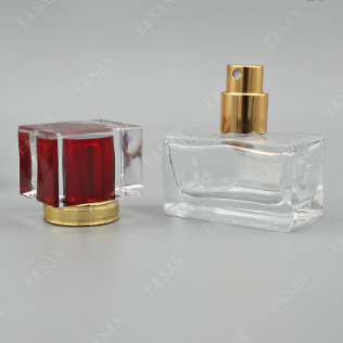 30ml colorful cap perfume spray glass bottle with aluminum cap