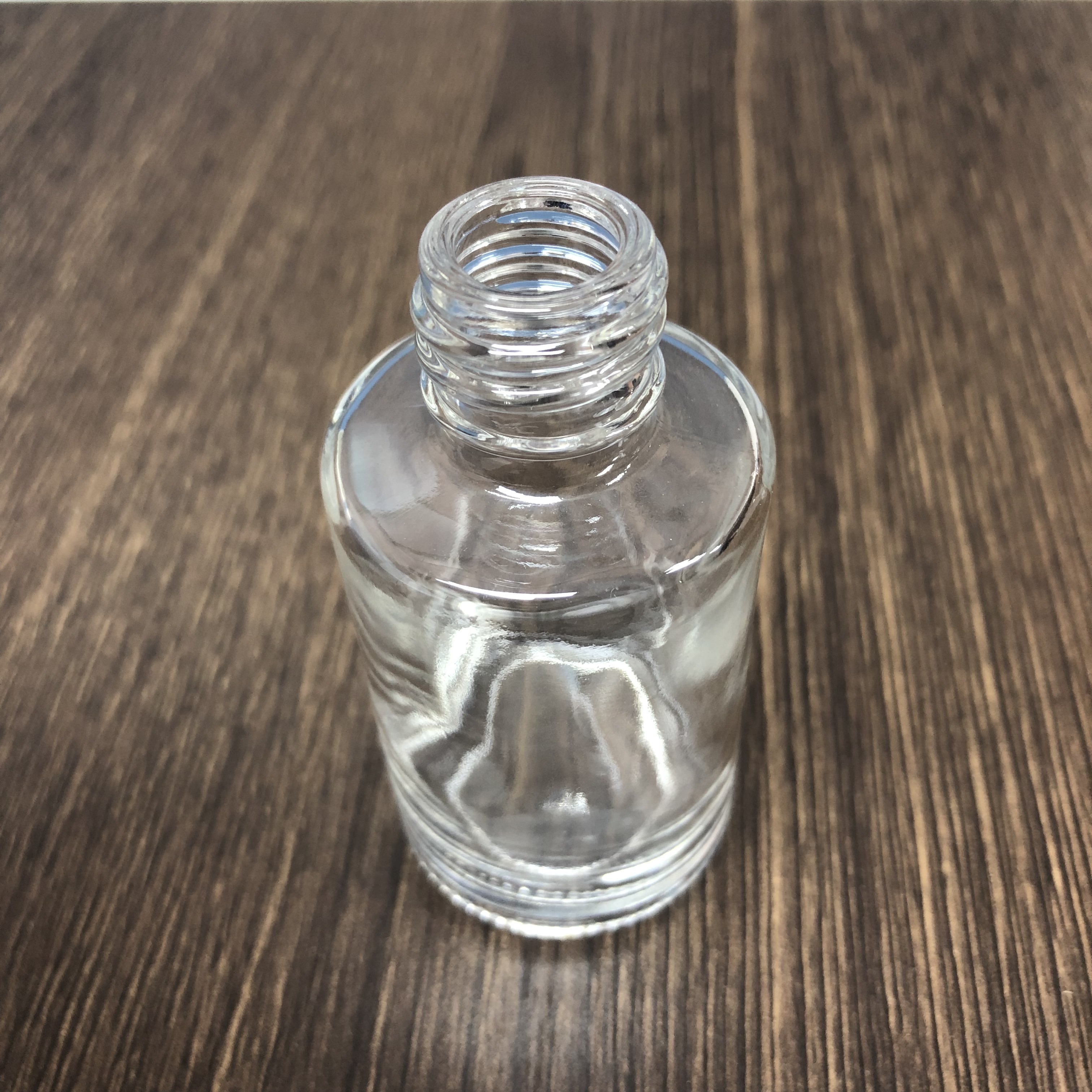 30ml cosmetic cream glass bottle with customized color spraying outside