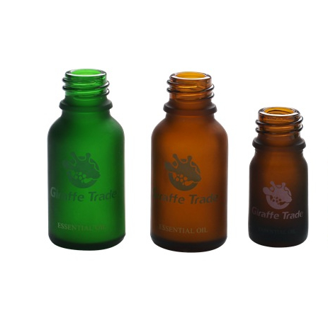 30ml cosmetic dark blue essential oil dropper glass bottle