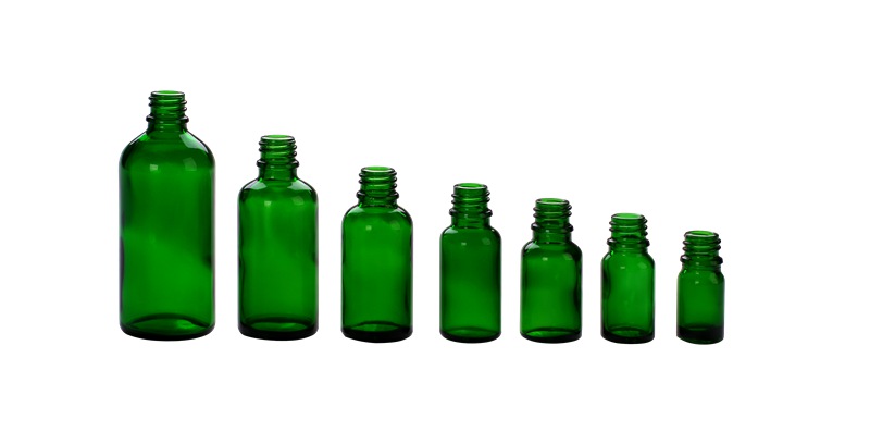 30ml cosmetic dark blue essential oil dropper glass bottle